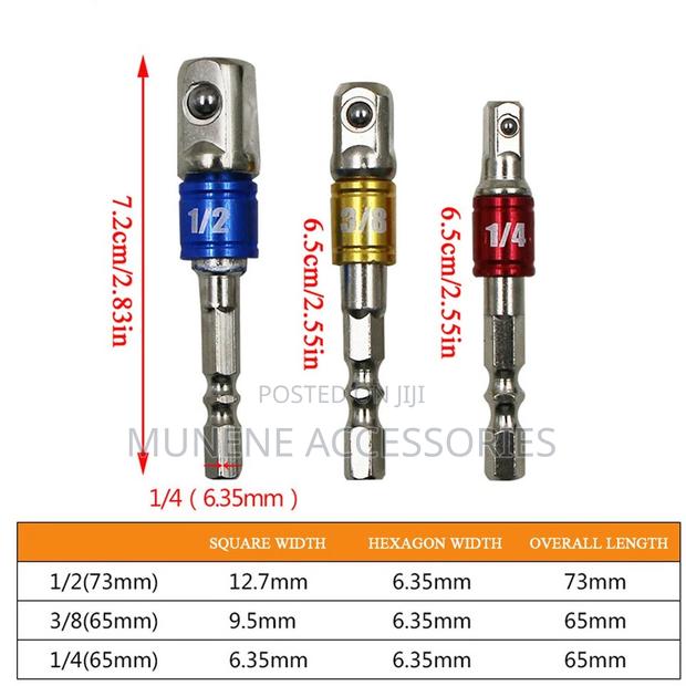 Angle Screwdriver Set Adapter Drill Bit Angle Tool 1/4inch Hex Socket - thumbnail 2