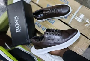 Boss Casual Smart Shoes For Men Available In Coffee Brown Color Way