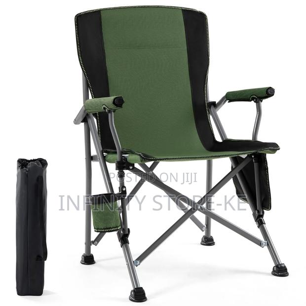 Green Heavy Duty Foldable Outdoor/Camping Chair - main view
