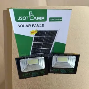 300w+300w Jsot 2-in-1 Solar Outdoor Security Flood Light for Yard