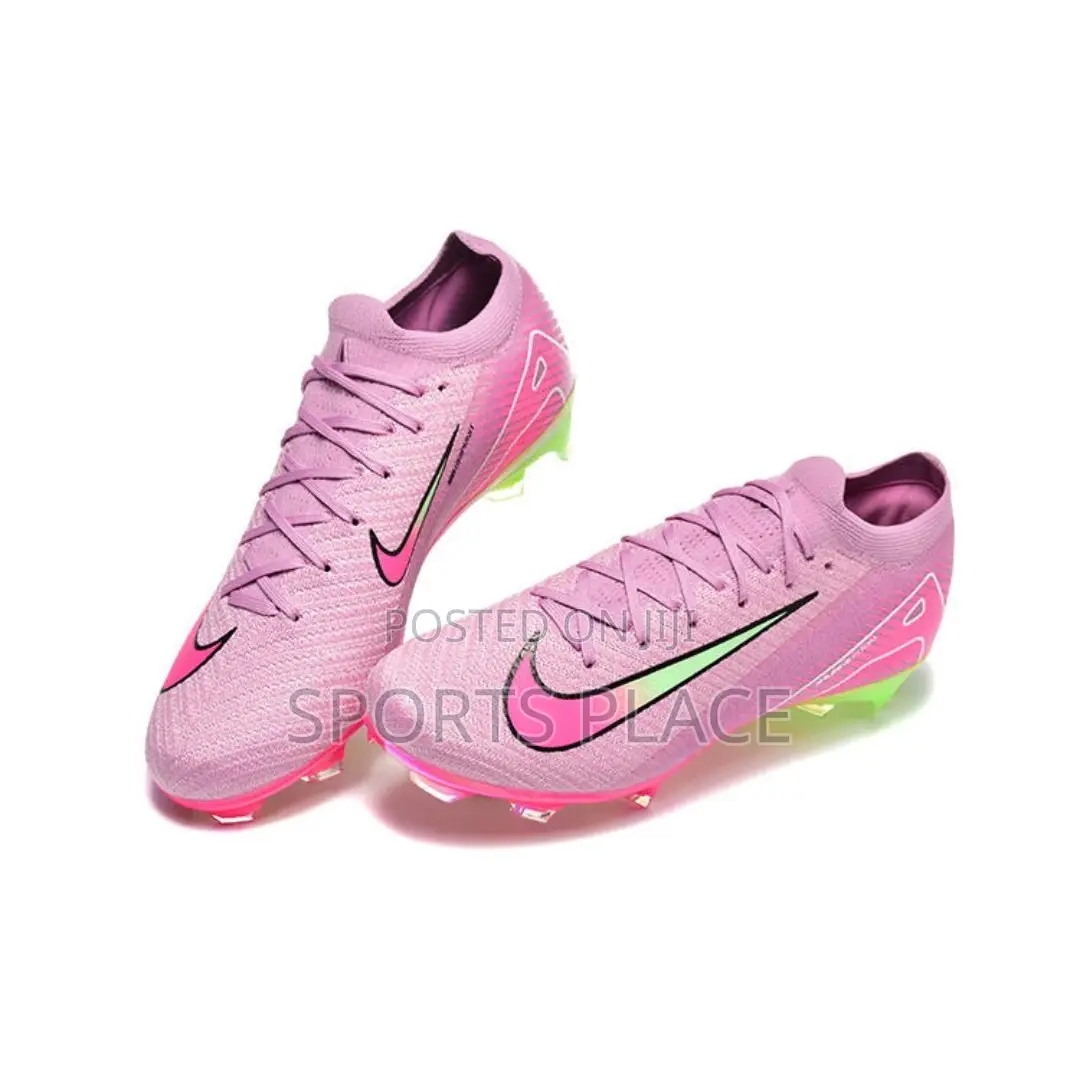 Nike Pink/Neon/White Air Zoom Fg Football Boots