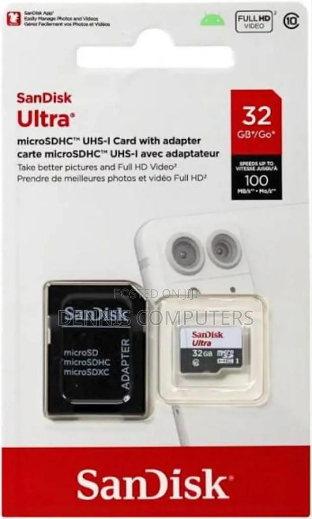 Sandisk Ultra Micro Sd Memory Card -32gb100mb/S
