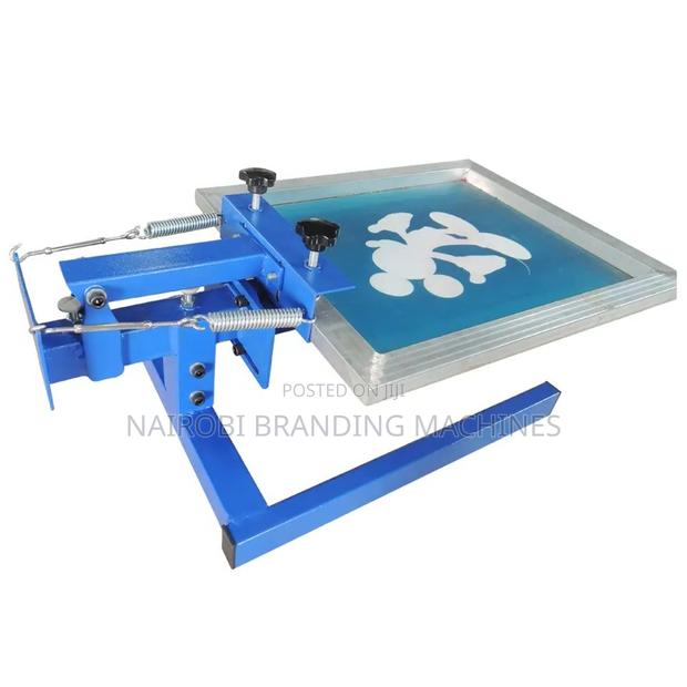 1 Color 1 Station Silk Screen Printing Machine 500*700mm