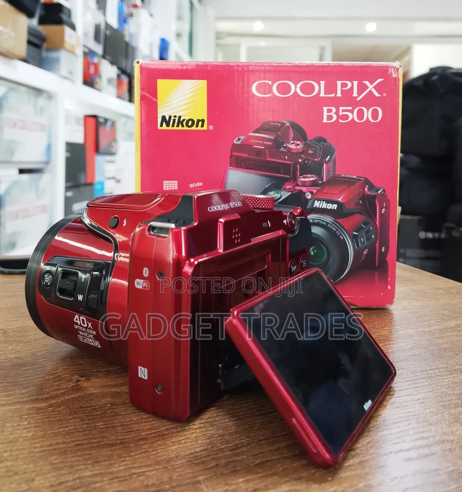 Nikon Coolpix B500 Digital Camera (Red)