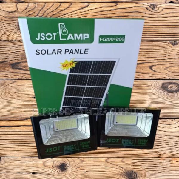 Jsot 2-in-1 300w+300w Solar Flood Light Waterproof Security Light