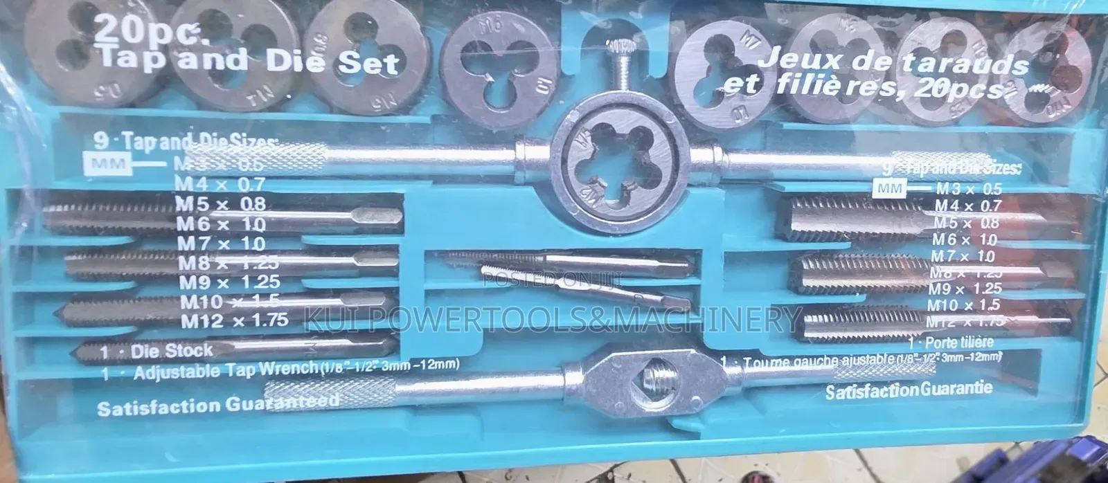 20pcs Tap and Die Set/ Tap and Die