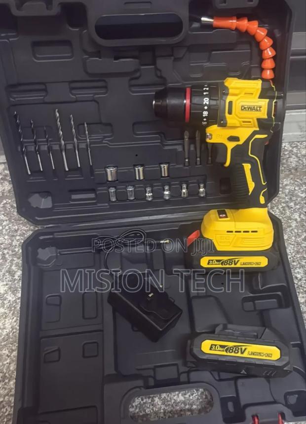 Dewalt 88v Cordless Electric Hammer Drill Tool Set 