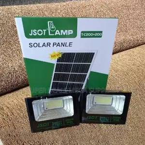 Bright 200w+200w Jsot Solar Floodlight 2-in-1 Outdoor Remote Security