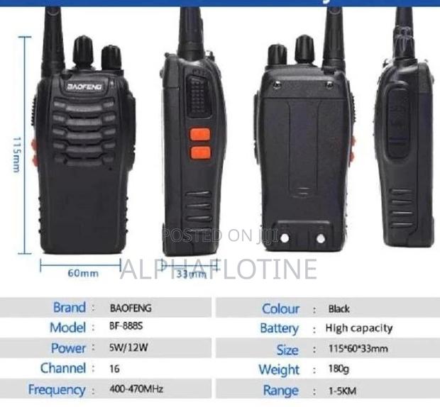 Bf-888s Walkie Talkie 5wb Bf-888s Outdoor Walkie Talkie 16 Channel