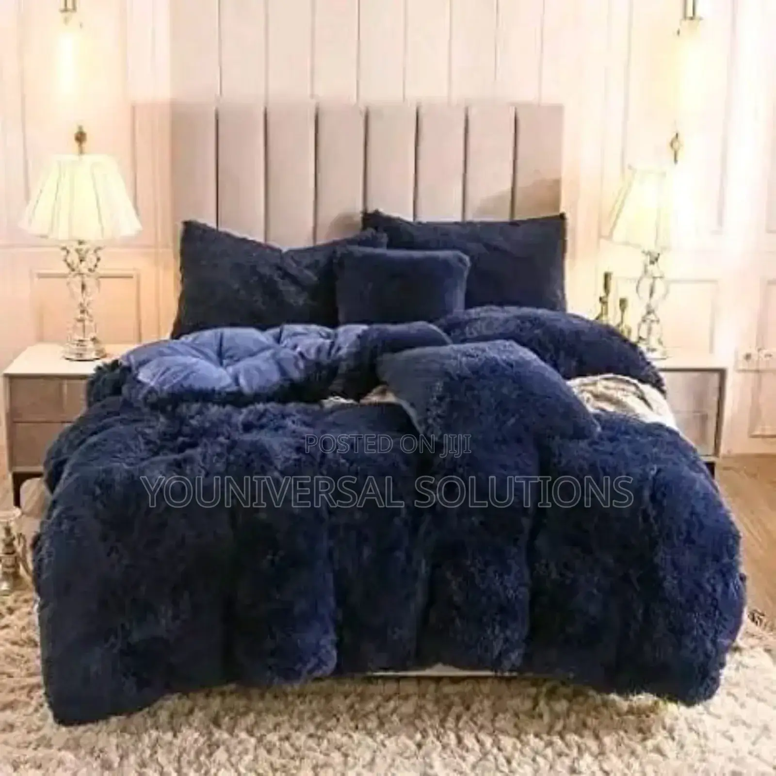 Fluffy Duvet,4 Pillow Case,1 Bedsheets