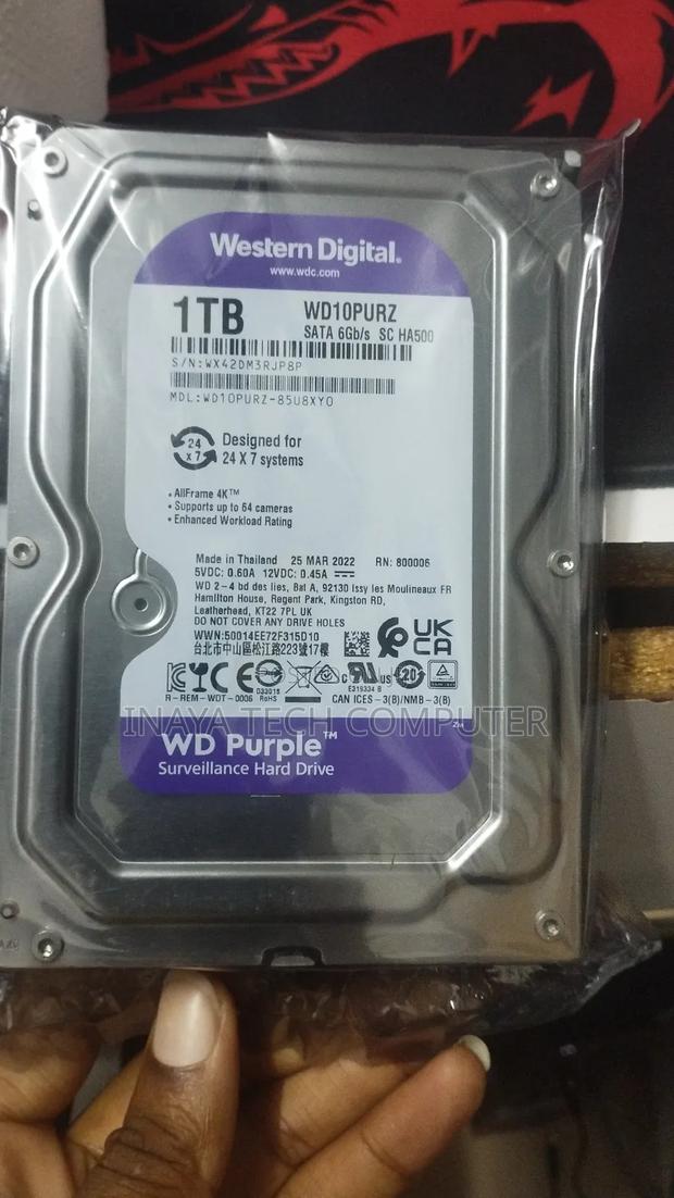 Wd 1tb Surveillance Hard Drive - main view