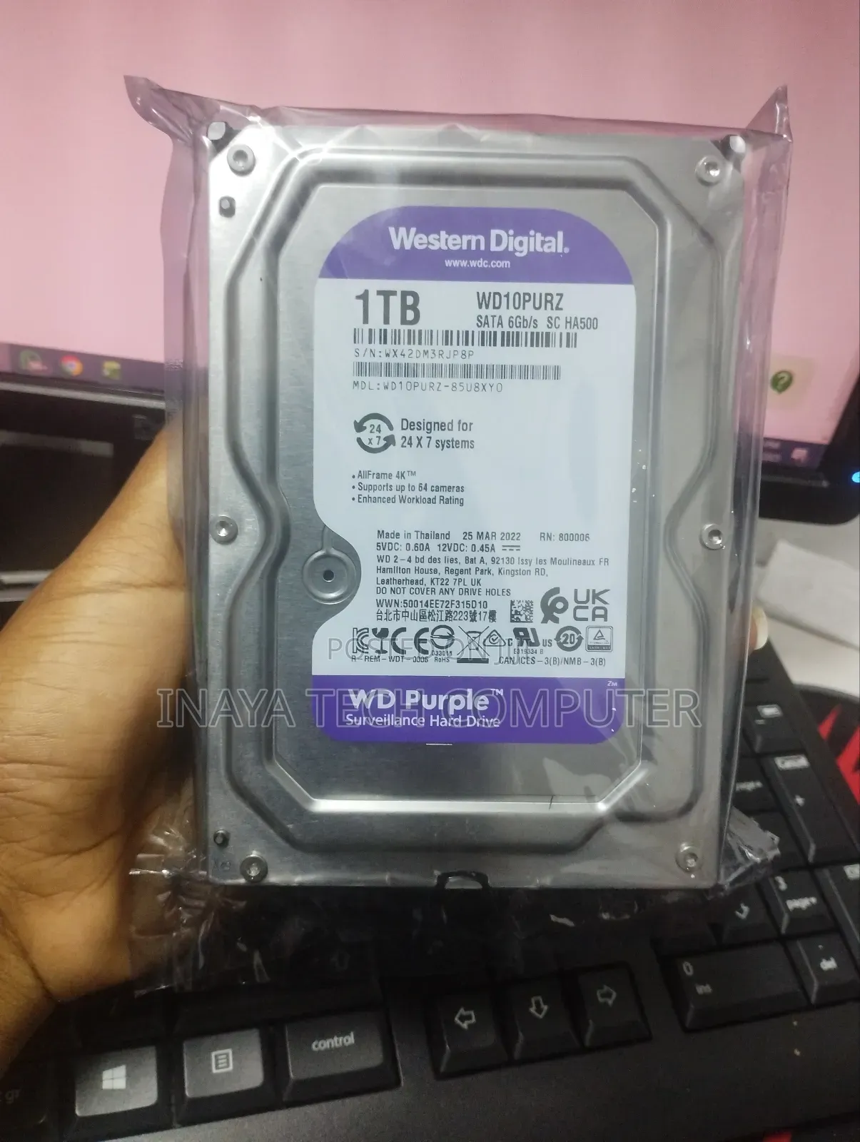 Wd Purple Surveillance Hard Drive 1tb