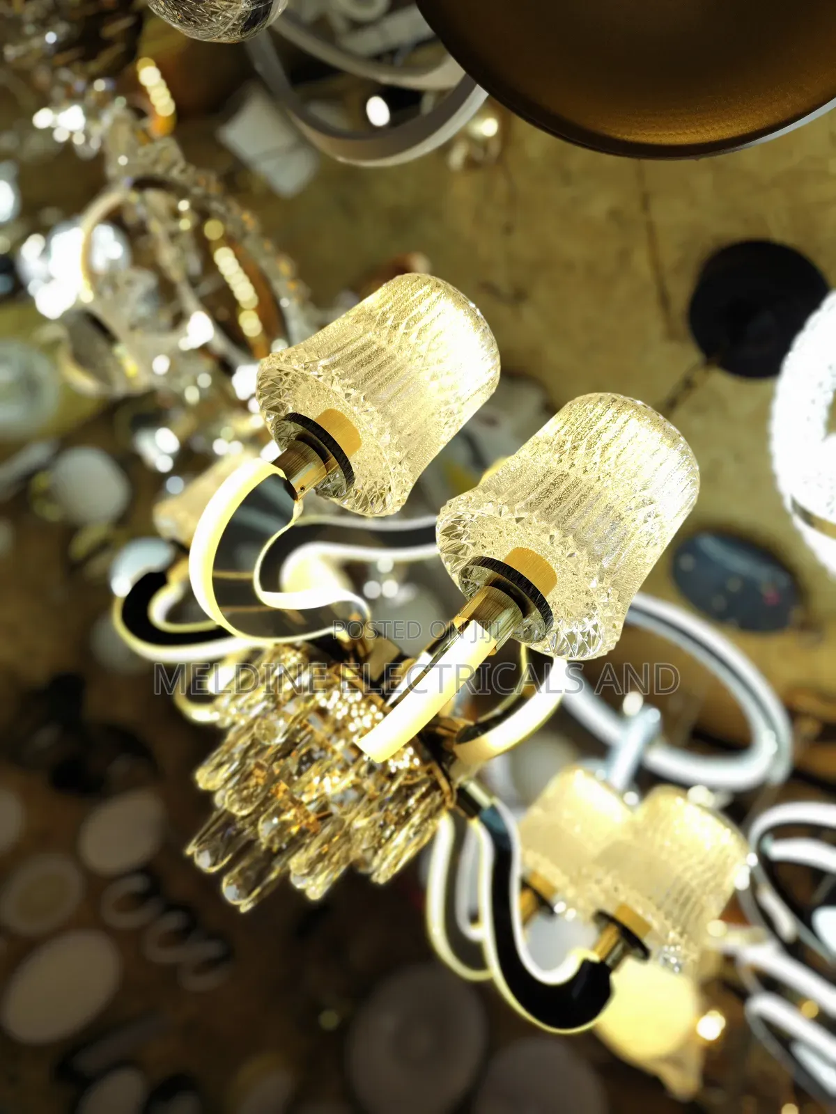 5 Arm Led Chandelier