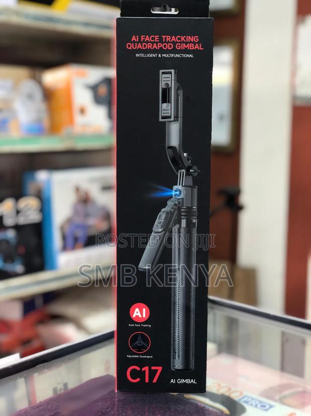 C17 Ai Face Tracking Gimbal Quadrapod Selfie Stick - main view