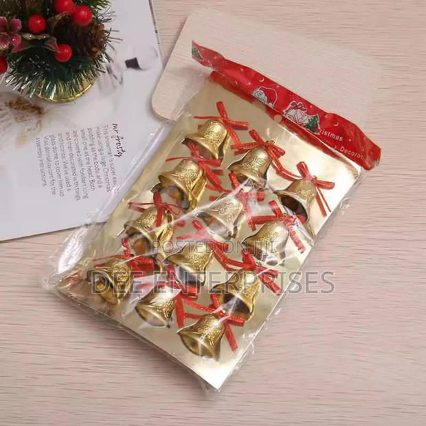 12pcs Christmas Golden Bell