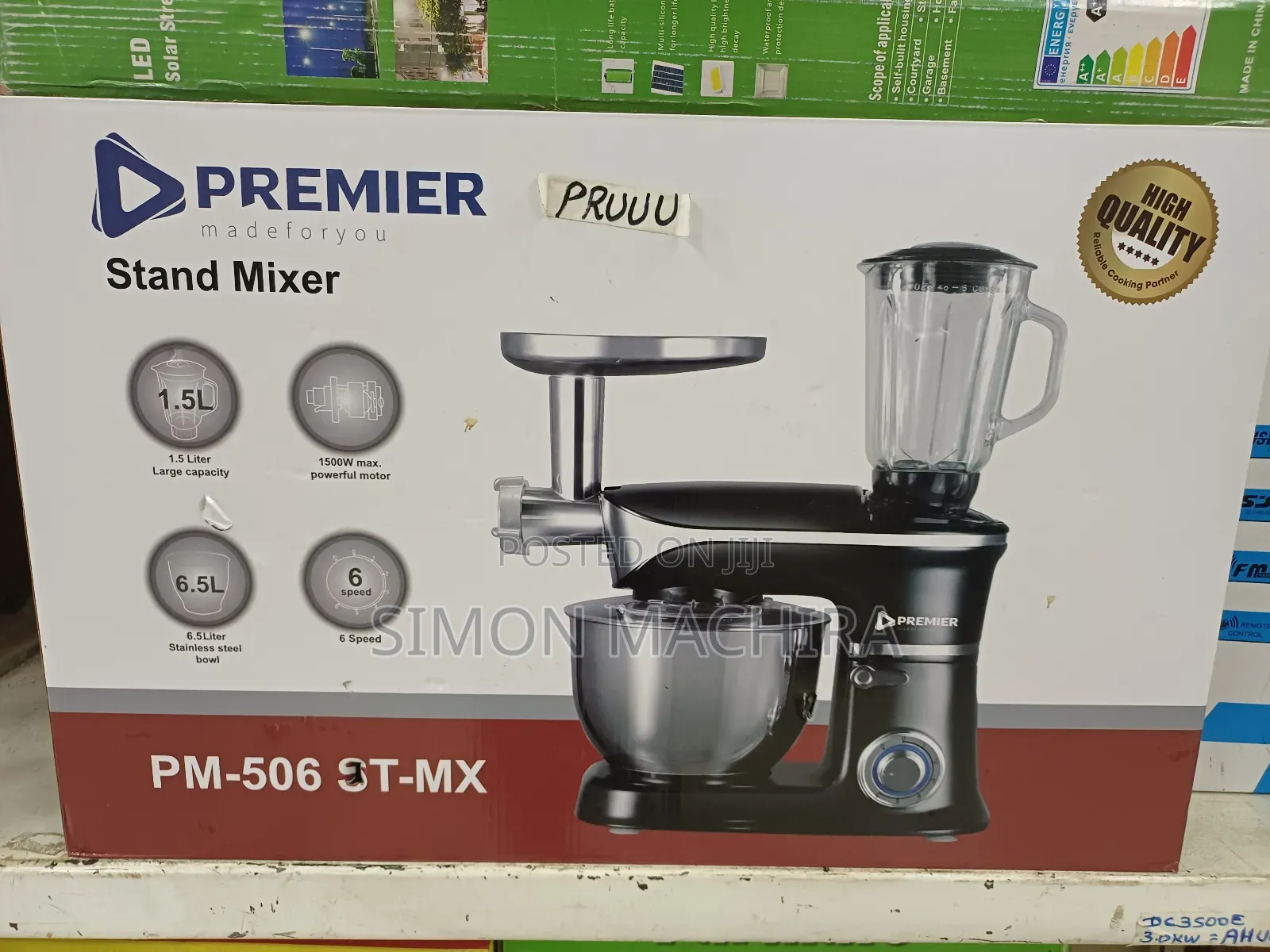 6.5l Commercial Mixer With Blender Premier