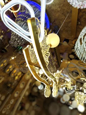 Led Chandelier Gold
