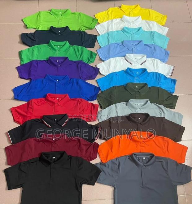 Solid Color Polo Shirts - main view