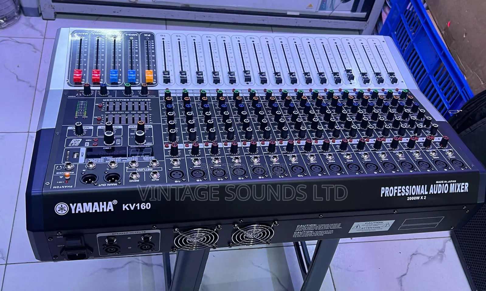 Kv160 16-Channel Powered Audio Mixer With Usb Bluetooth