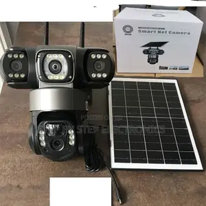 V380 Pro 4g 12mp Solar PTZ Triple Lens Security Camera, Ip66 Rated