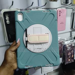 iPad 11th, A16 Rugged Shockproof Back Cover ( Green And Black) - main view