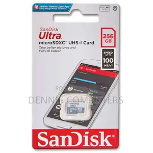 Sandisk Ultra 256gb SDHC Card and SDHC Card Upto 100mb/S
