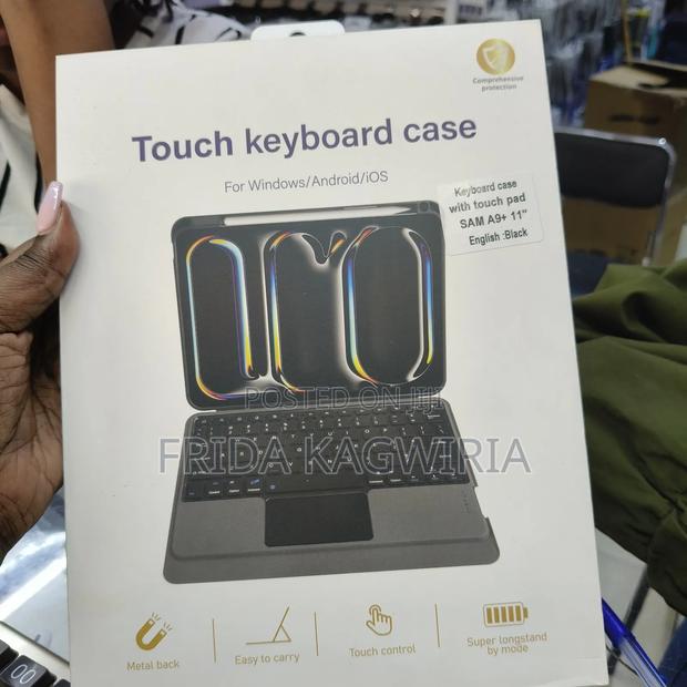 Samsung Galaxy Tab A9 Plus Touch Keyboard Case (With Touchpad) - thumbnail 2