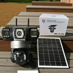V380 Pro App Solar PTZ 12mp Triple Lens 4g Camera With Human Detection