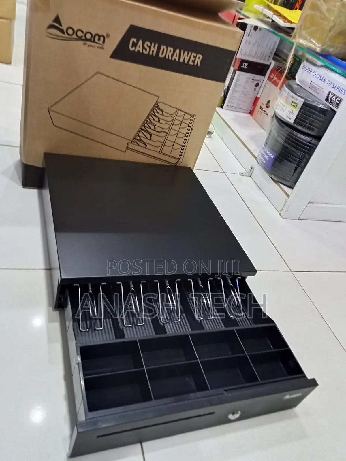 High Quaulity - Cash Drawer Safe Box 4 Bill 5 Coin Tray for Pos
