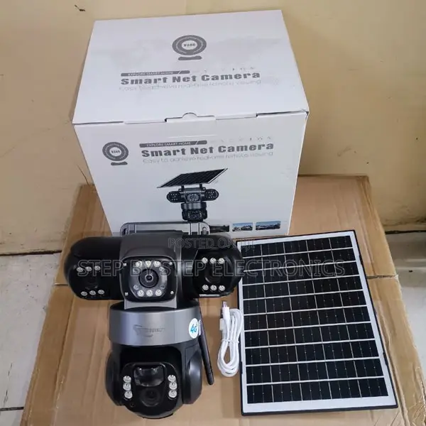 V380 Pro 12mp 4g Solar PTZ Camera With Human Motion Detection, Ip66