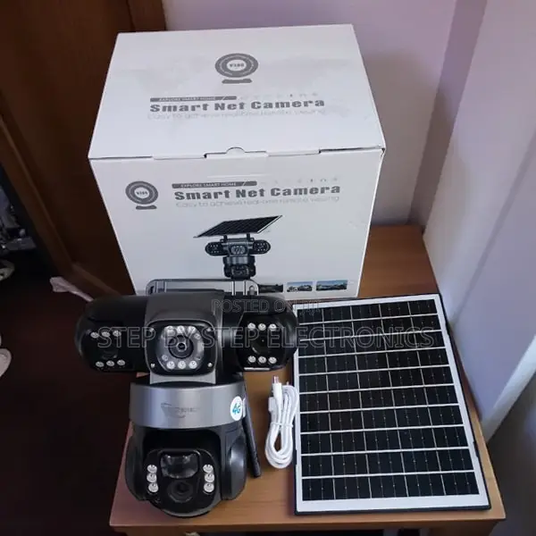 12mp 4g V380 Pro PTZ Triple Lens Solar Camera With Dual Audio System