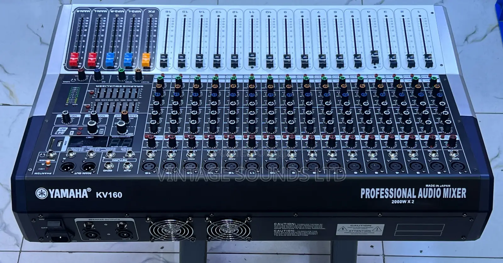 16 Channel Kv160 Yamaha Powered Mixer Usb Bluetooth