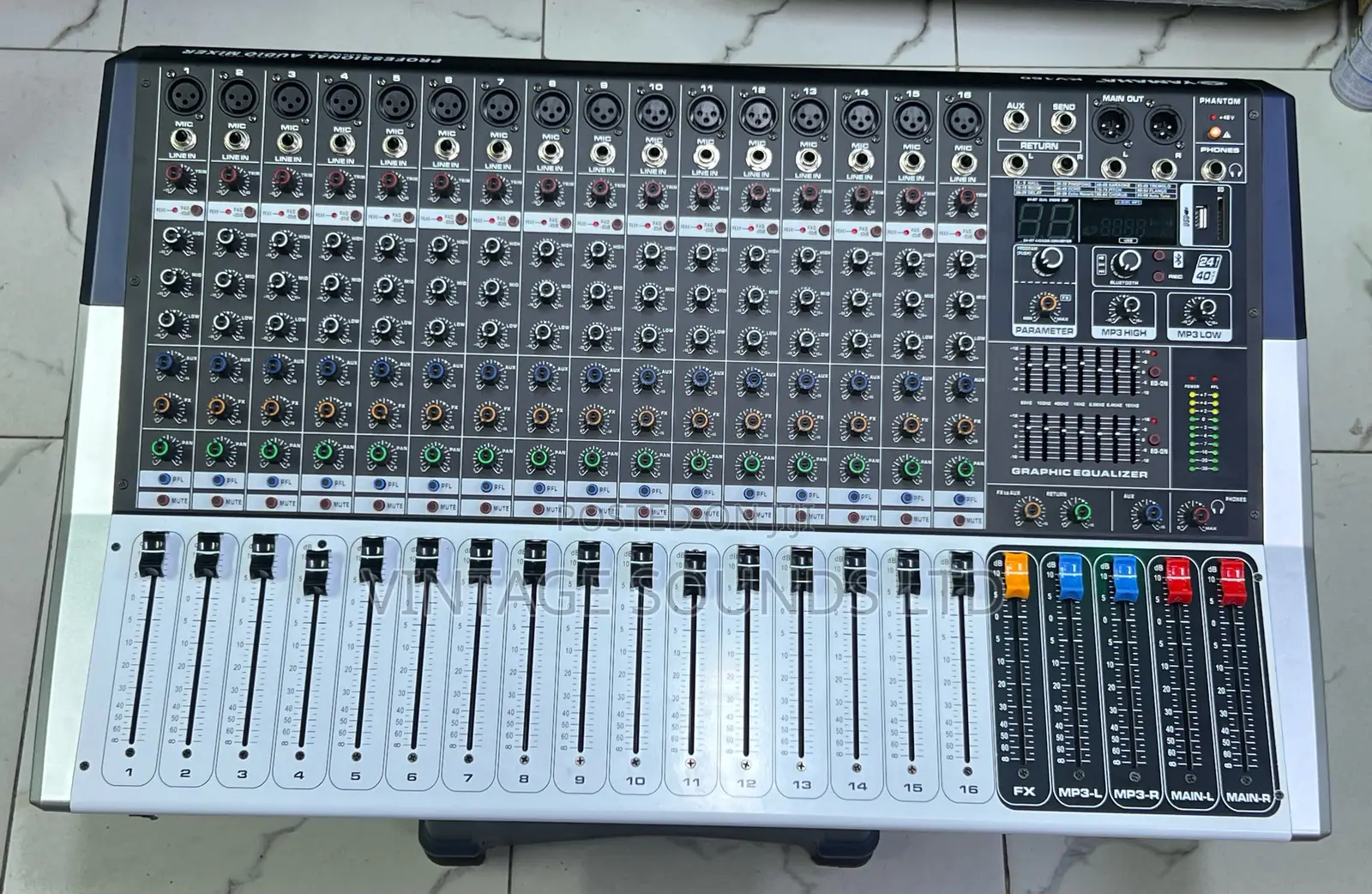 16 Channel Kv160 Yamaha Powered Mixer Usb Bluetooth