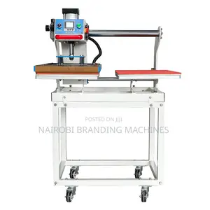 Pneumatic Semi Auto Double Station Heat Press Machine 40cmx60cm