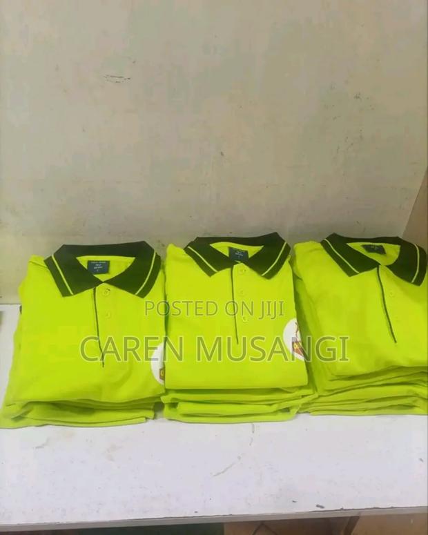 Luminous Green Polo T-Shirts - thumbnail 4