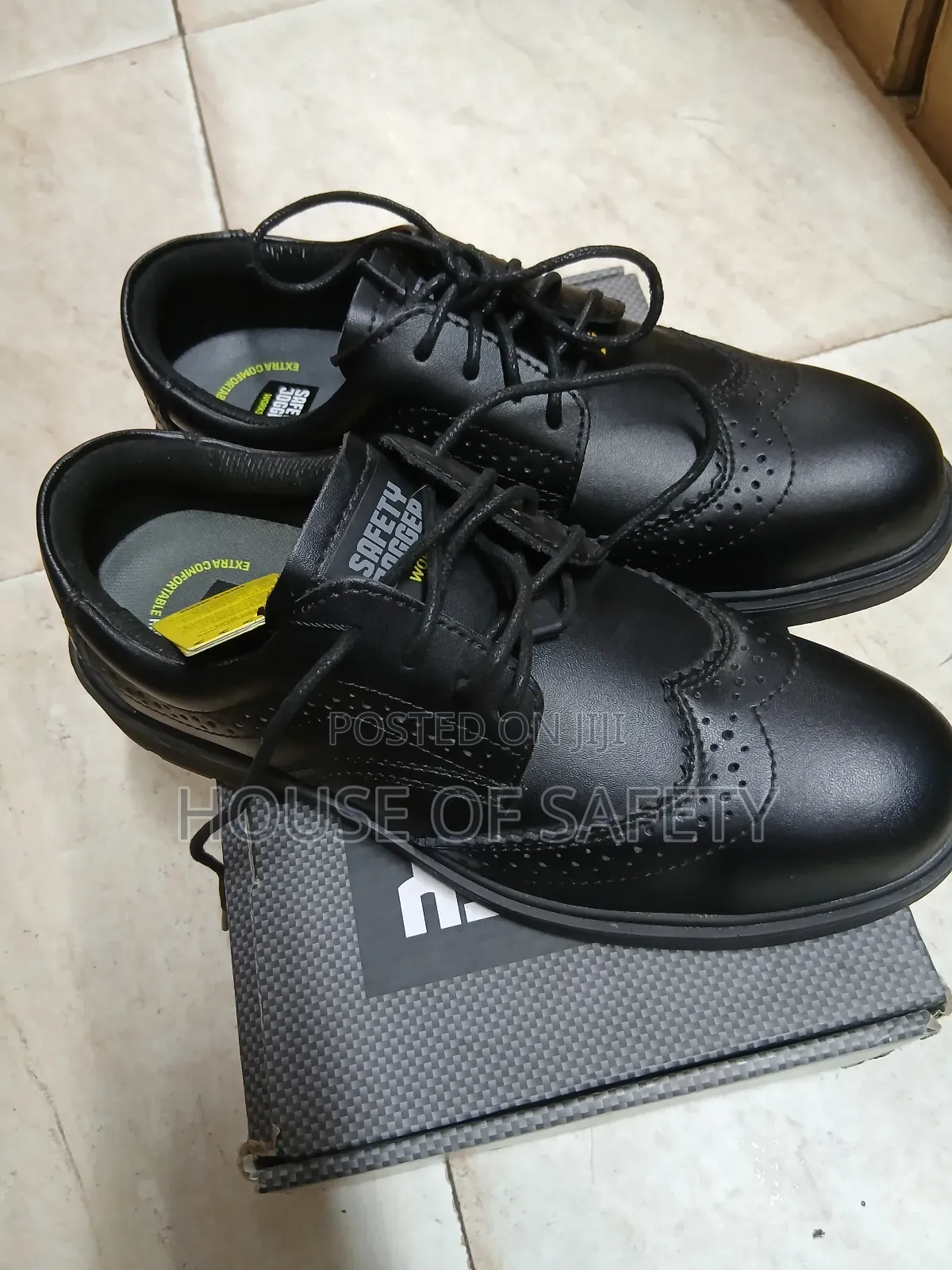 Manager Steel Toe Boots in Black