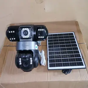 Smart 4g Solar Triple Lens Camera With Alarm Warning Light and Audio