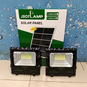 Outdoor Led Solar Floodlight Jsot 100w+100w 2-in-1 Bright Lamp Light