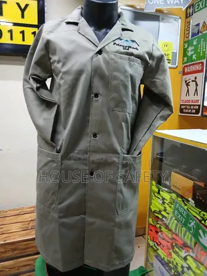 Safety Stiched Dust Coat Heavy Duty Twill
