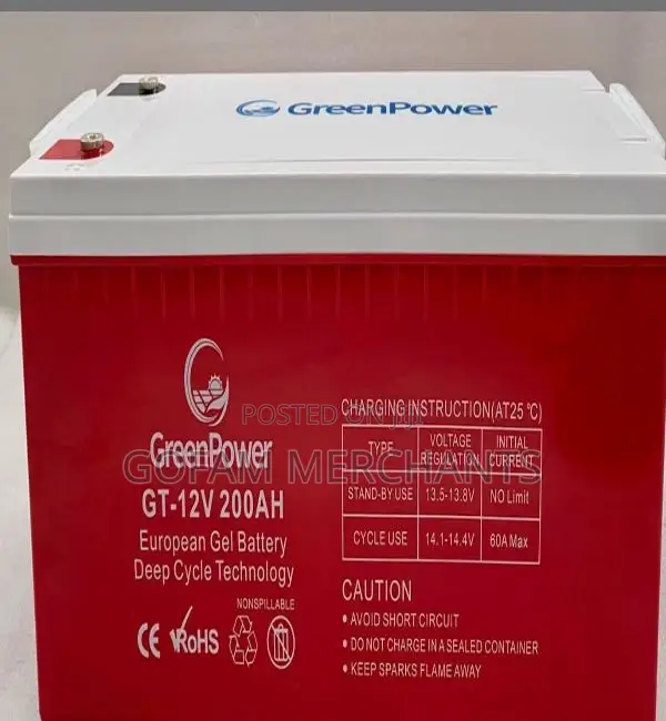 200ah Greenpower Gel Battery