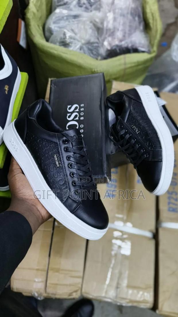 Boss Smart Casual Shoes For Men In Navy Blue Colour Way