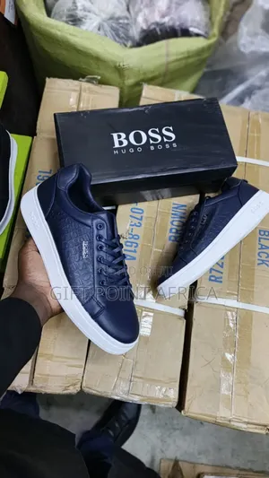 Boss Smart Casual Shoes For Men In Navy Blue Colour Way