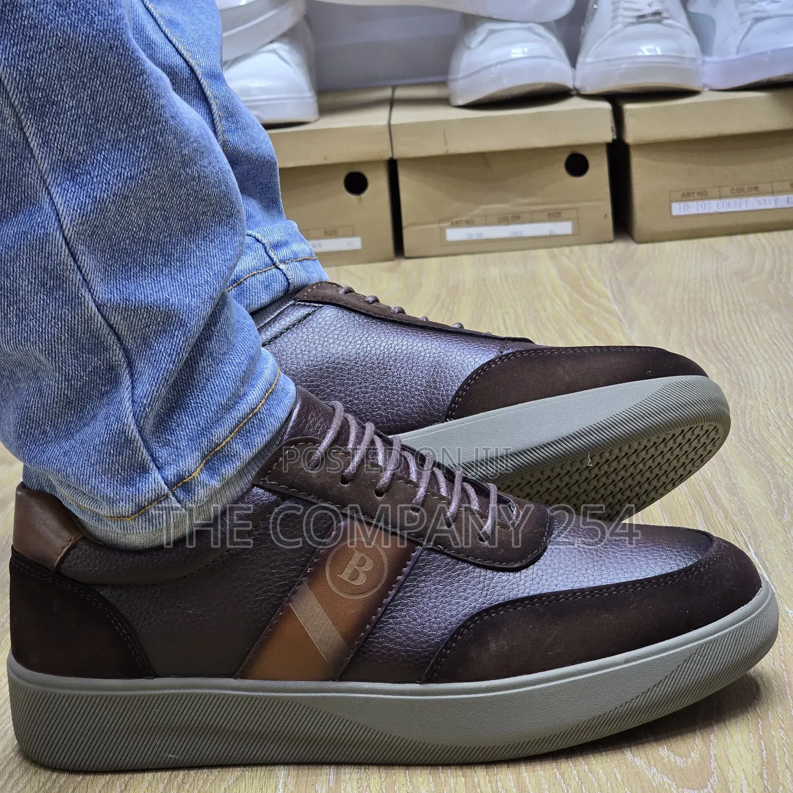 Quality Leather Smart Casual Men Rubber Sole Shoes