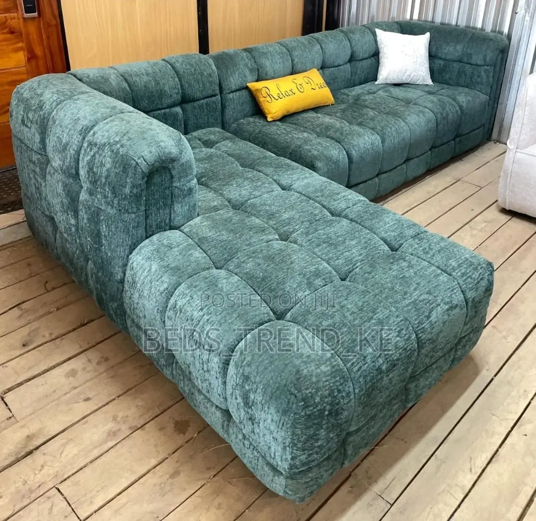 Clear 6 Seater Bubble L Sofa