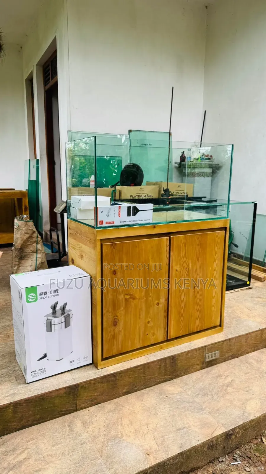 Quality Stand With an Aquarium