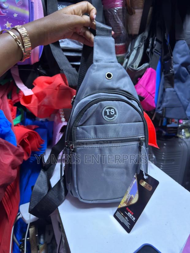 Grey Chest Crossbody Bag 600