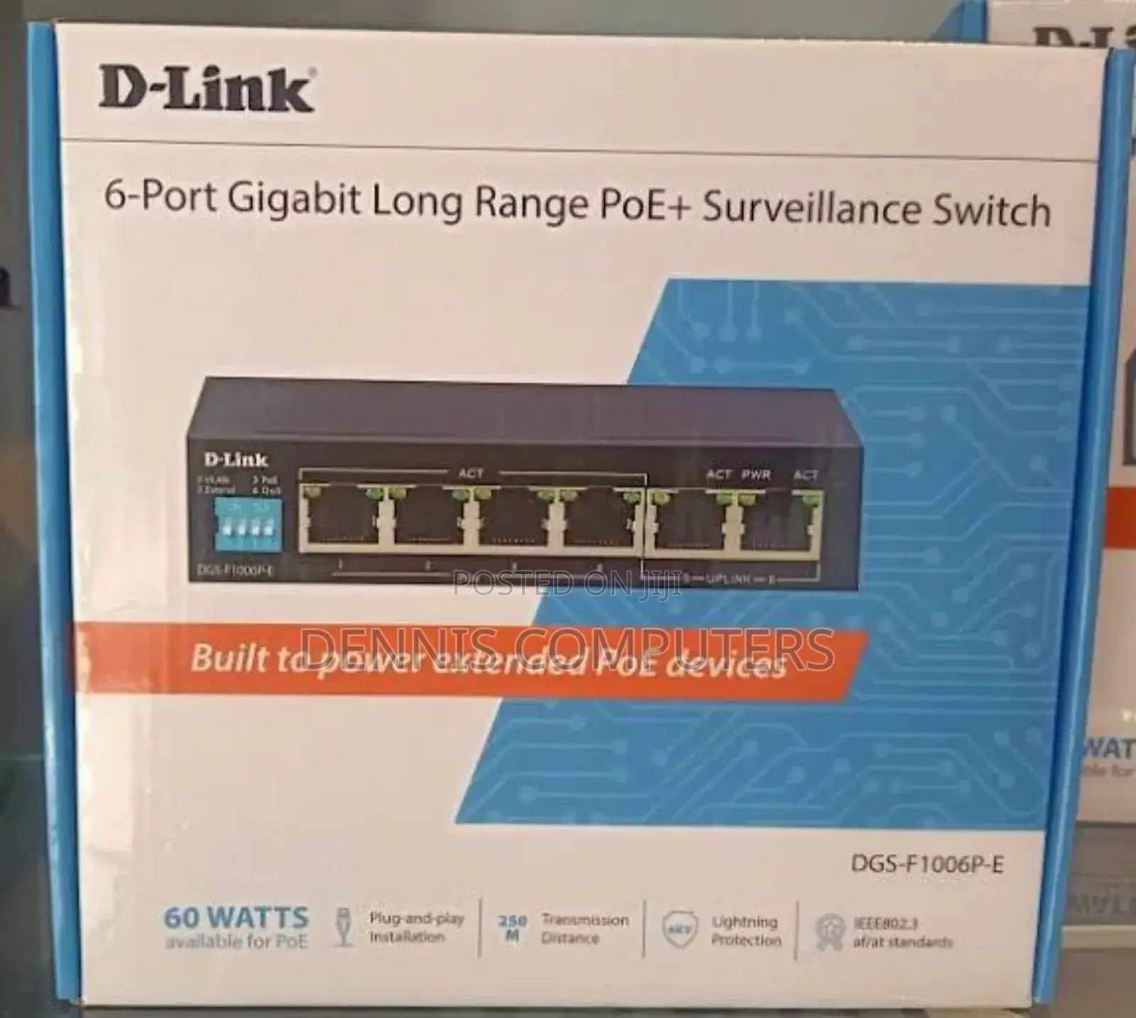 D-Link 6-Port Gigabit Poe Switch DGS-F1006p