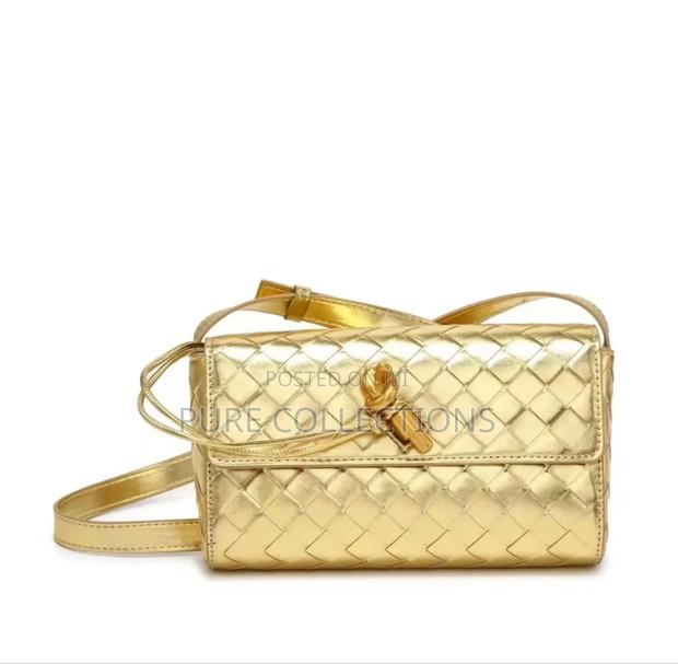 Golden Bottega Veneta Clutch