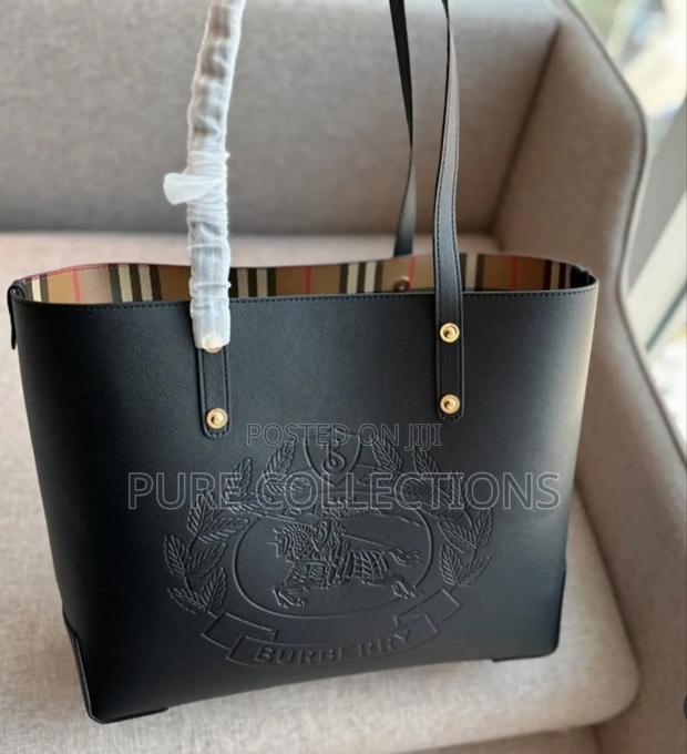 Black Burberry Tote Bag - thumbnail 6