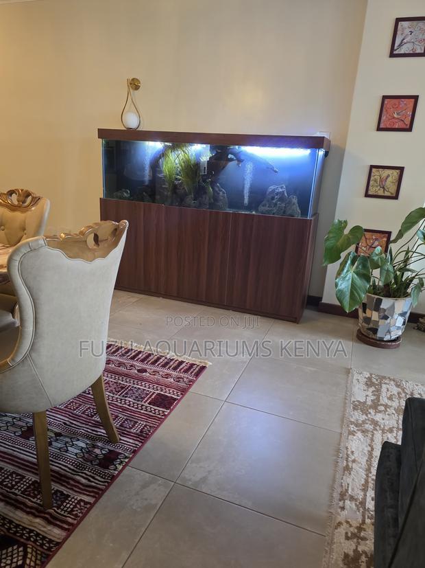 Large Aquarium With Sump Cabinet Stand - main view
